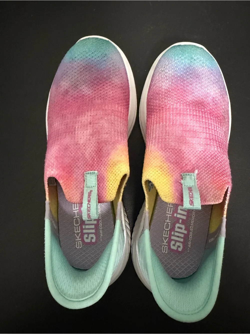 Skechers Kids Slip-On Sneakers - Mint, Pink, Yellow, Blue